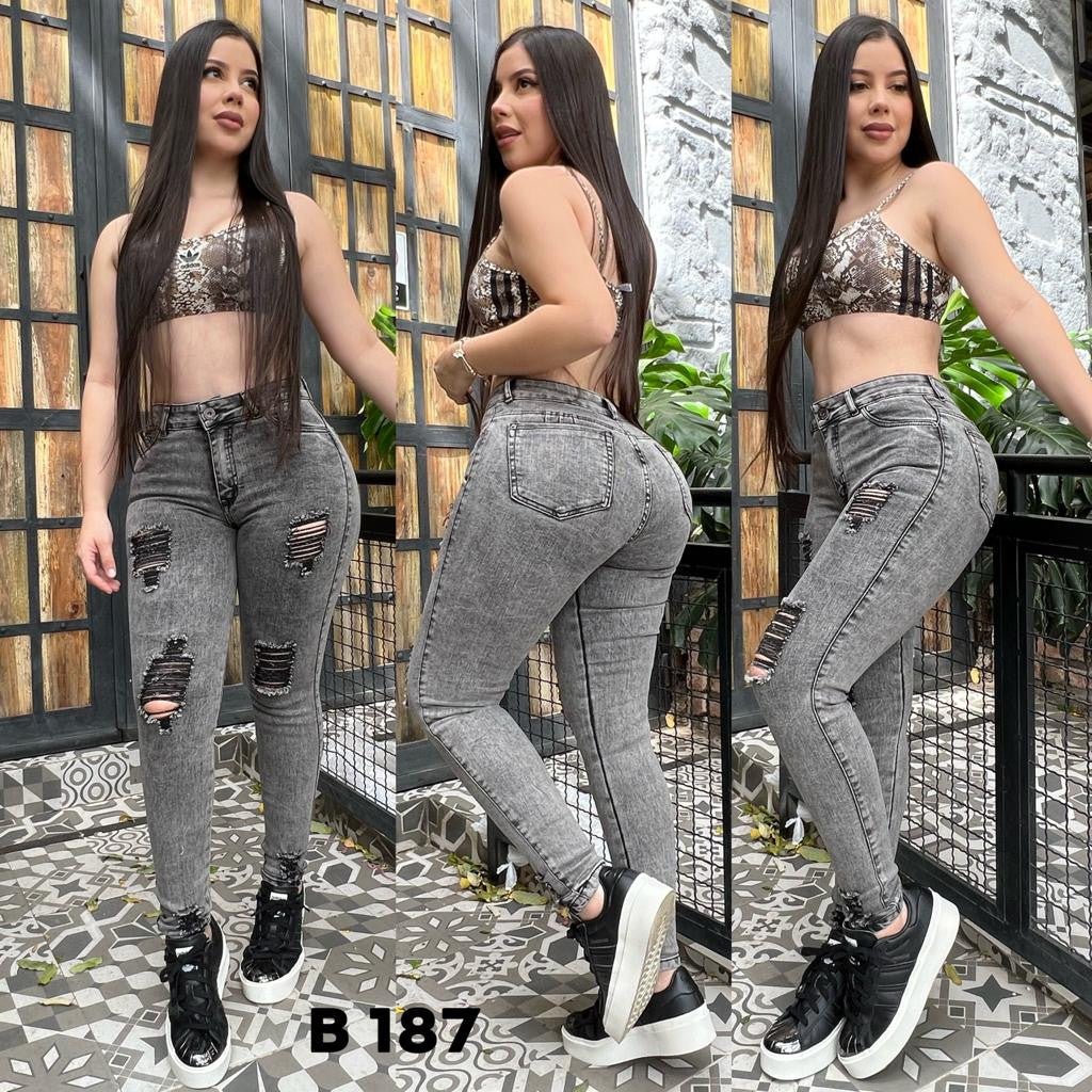 jeans brionny gris